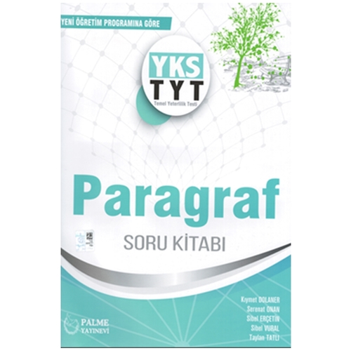 YKS TYT Paragraf Soru Kitabı Palme Yayınları