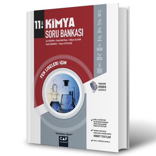 11. Sınıf Fen Lisesi Kimya Soru Bankası Çap Yayınları