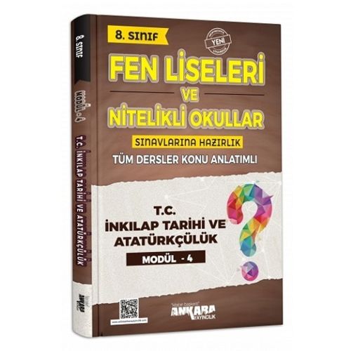 8. Sınıf T.C. İnkılap Tarihi ve Atatürkçülük Konu Anlatımlı Modül 4 Ankara Yayınları
