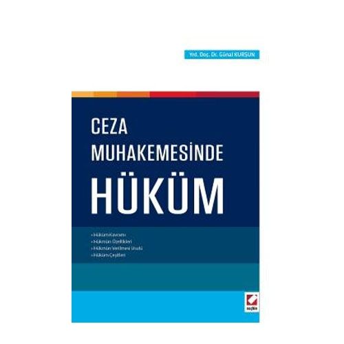 Ceza Muhakemesinde Hüküm - Günal Kurşun