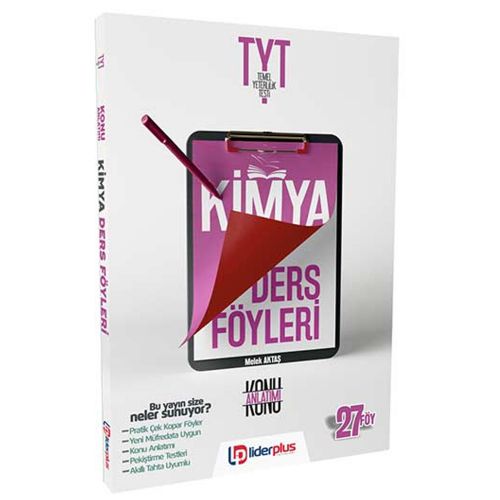 TYT Kimya Konu Anlatımlı Ders Föyleri Lider Plus Yayınları