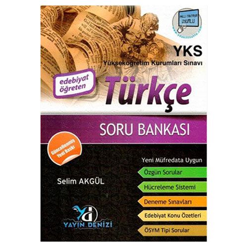 YKS 1. Oturum TYT Türkçe Edebiyat Öğreten Soru Bankası TEK Serisi Yayın Denizi Yayınları