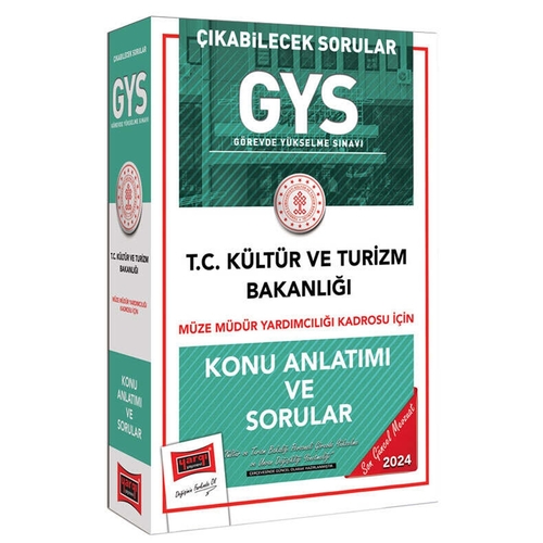 GYS Müze Müdür Yardımcılığı Kadrosu İçin Konu Anlatımı ve Sorular Yargı Yayınları 2024