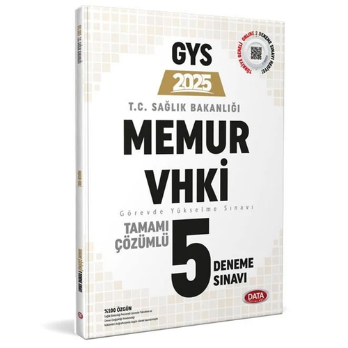 GYS T.C. Sağlık Bakanlığı Memur VHKİ Tamamı Çözümlü 5 Deneme Sınavı Data Yayınları 2025