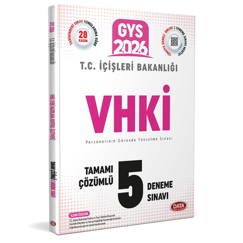 GYS T.C. Sağlık Bakanlığı VHKİ Tamamı Çözümlü 5 Deneme Sınavı Data Yayınları 2026
