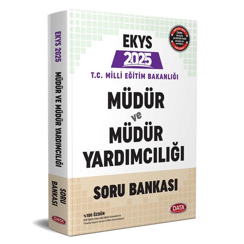 MEB EKYS Müdür ve Müdür Yardımcılığı Soru Bankası Data Yayınları 2024