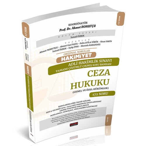 Orijinal Sorular HAKİMİYET Adli Hakimlik Ceza Hukuku Çıkmış Soru Bankası Savaş Yayınları 2025