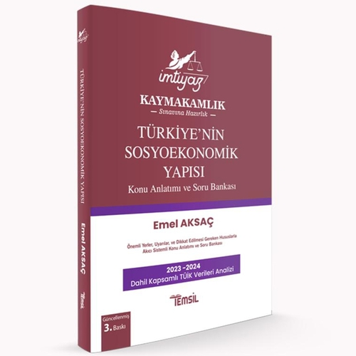 Türkiye’nin Sosyoekonomik Yapısı Konu Anlatımı ve Soru Bankası Temsil Kitap Yayınları 2025