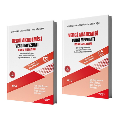 Vergi Akademisi Vergi Mevzuatı Konu Anlatımı 2 Cilt Akfon Yayınları 2025