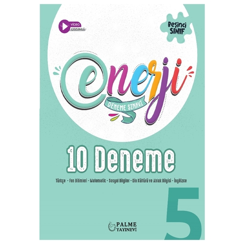 5. Sınıf Enerji Tüm Dersler 10 Deneme Sınavı Palme Yayınları