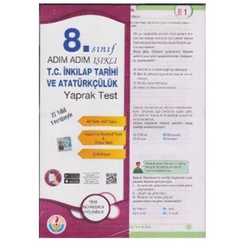 8. Sınıf Adım Adım T.C. İnkılap Tarihi ve Atatürkçülük Yaprak Test Bilal Işıklı Yayınları