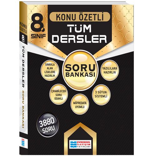 8. Sınıf Tüm Dersler Soru Bankası Evrensel İletişim Yayınları