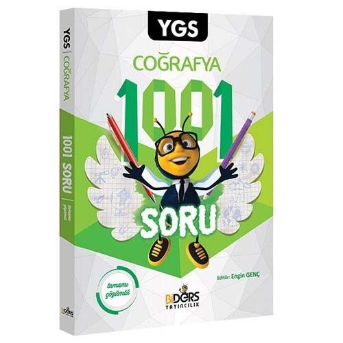 YGS Coğrafya Tamamı Çözümlü 1001 Soru Bankası BiDers Yayınları