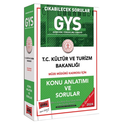 GYS Kültür ve Turizm Bakanlığı Müze Müdürü Kadrosu İçin Konu Anlatımı ve Sorular Yargı Yayınları 2024