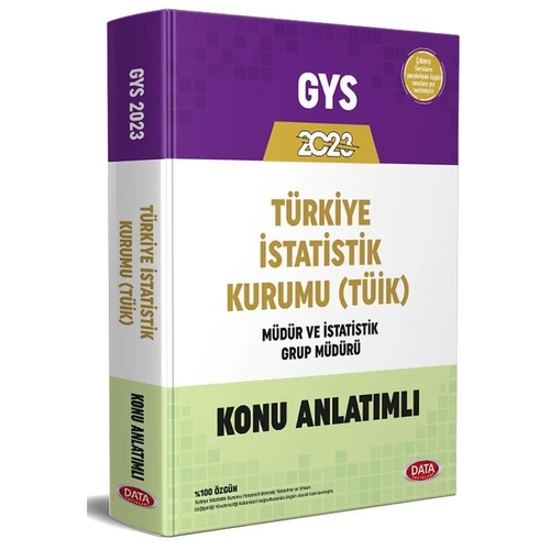 GYS Türkiye İstatistik Kurumu TÜİK Konu Anlatımlı Data Yayınları 2023