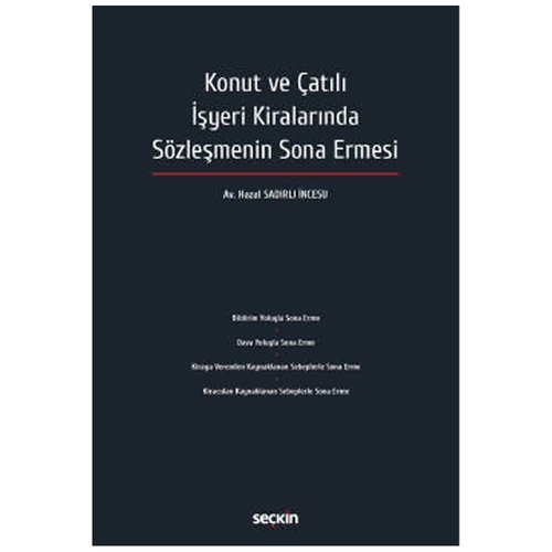 Konut ve Çatılı İşyeri Kiralarında Sözleşmenin Sona Ermesi - Hazal Sadırlı İncesu