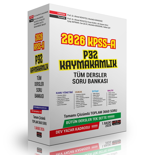KPSS A P32 Kaymakamlık Tüm Dersler Soru Bankası Savaş Yayınları 2026