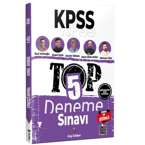 KPSS TOP 5 Tamamı PDF Çözümlü Fasiküller Halinde 5 Deneme Sınavı Dizgi Kitap Yayınları 2026