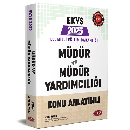 MEB EKYS Müdür ve Müdür Yardımcılığı Konu Anlatımlı Data Yayınları 2024