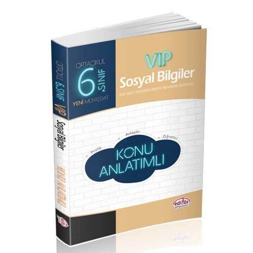 6. Sınıf VIP Sosyal Bilgiler Konu Anlatımlı Editör Yayınları