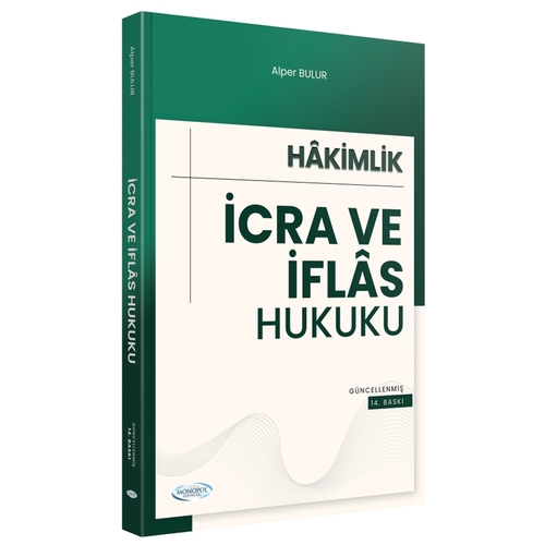 Hakimlik İcra ve İflas Hukuku Alper Bulur Monopol Yayınları 2025