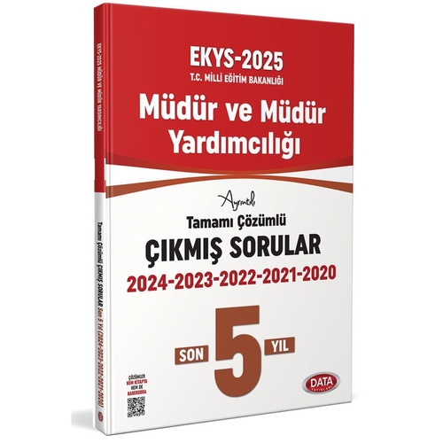 MEB EKYS Müdür ve Müdür Yardımcılığı Son 5 Yıl Çıkmış Sorular Data Yayınları 2025