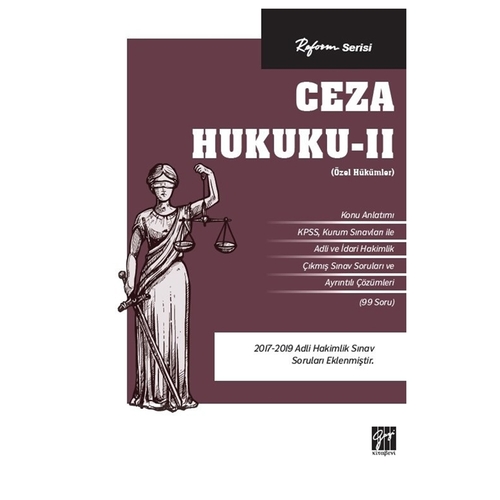 Ceza Hukuku 2 Özel Hükümler Reform Serisi Gazi Kitabevi Yayınları 2020