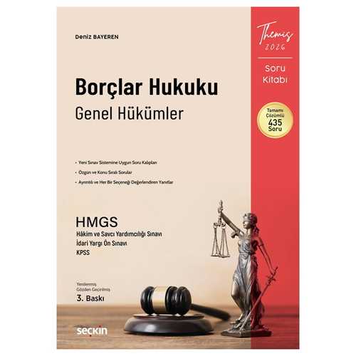 THEMIS Borçlar Hukuku Genel Hükümler Soru Kitabı - Deniz Bayeren 2026