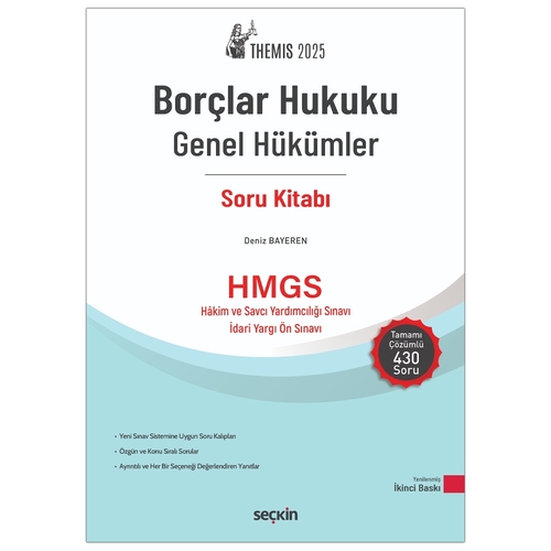 THEMIS Borçlar Hukuku Genel Hükümler Soru Kitabı - Deniz Bayeren 2025