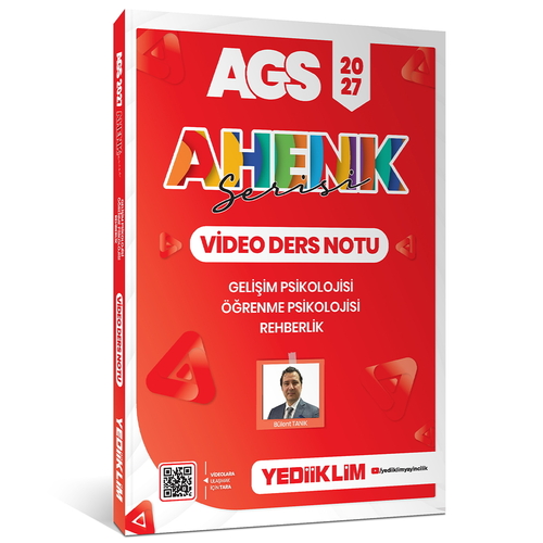 AGS Ahenk Serisi Gelişim Psikolojisi, Öğrenme Psikolojisi ve Rehberlik Video Ders Notu Yediiklim Yayınları 2027