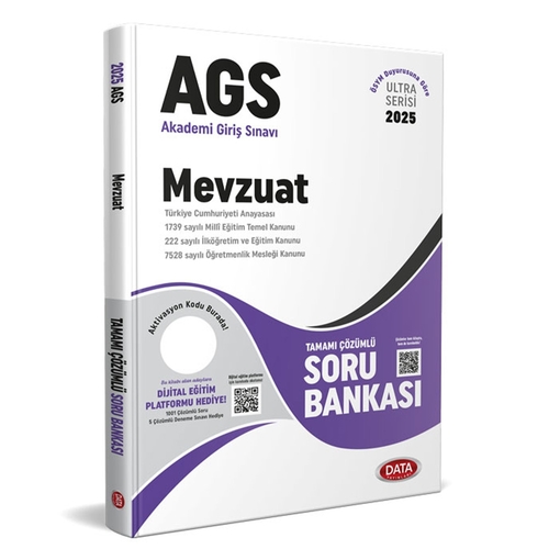 AGS Ultra Serisi Mevzuat Tamamı Çözümlü Soru Bankası Data Yayınları 2025