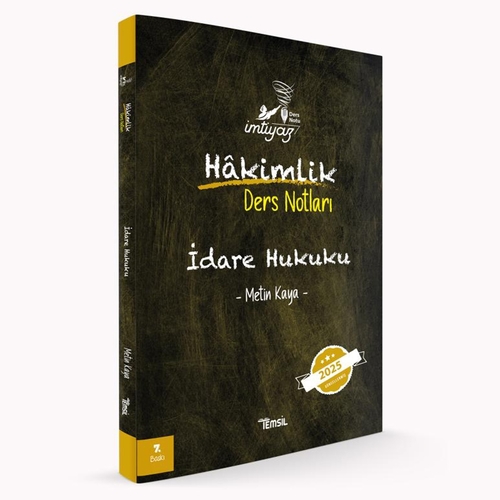 İmtiyaz Hakimlik Ders Notları İdare Hukuku Temsil Kitap Yayınları 2025