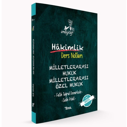 İmtiyaz Hakimlik Ders Notları Milletlerarası Hukuk, Milletlerarası Özel Hukuk Temsil Kitap Yayınları 2025