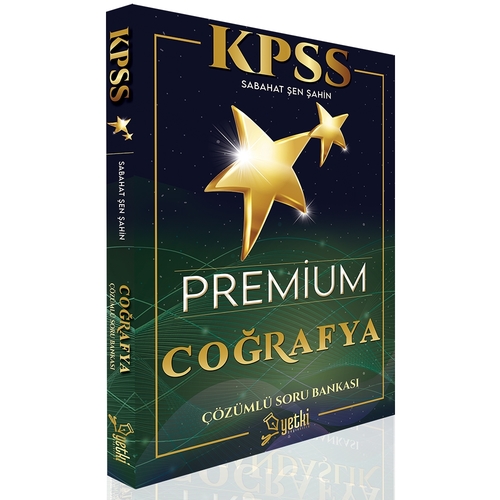 Premium KPSS Coğrafya Çözümlü Soru Bankası Yetki Yayınları 2024