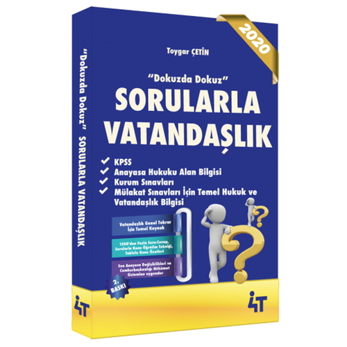 KPSS Sorularla Vatandaşlık Toygar Çetin 4T Yayınları