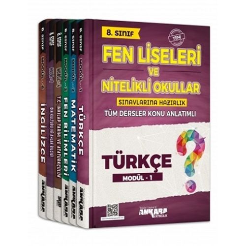 8. Sınıf Tüm Dersler Konu Anlatımlı Modüler Set Ankara Yayınları
