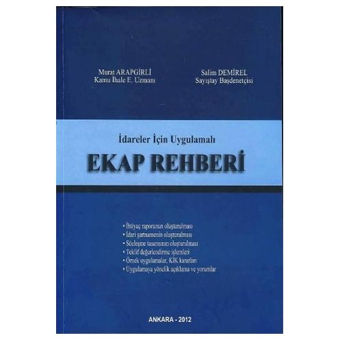 İdareler İçin Uygulamalı Ekap Rehberi - Murat Arapgirli, Salim Demirel