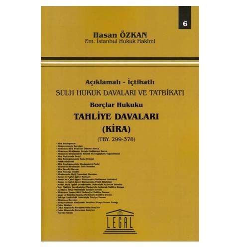 Tahliye Davaları ( Kira ) - Hasan Özkan