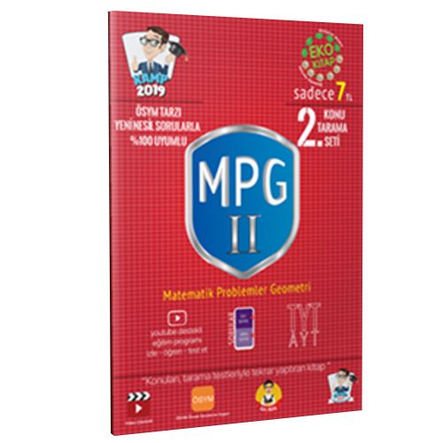 YKS TYT MPG 2 Matematik, Problemler, Geometri Kamp 2019 Tonguç Akademi Yayınları