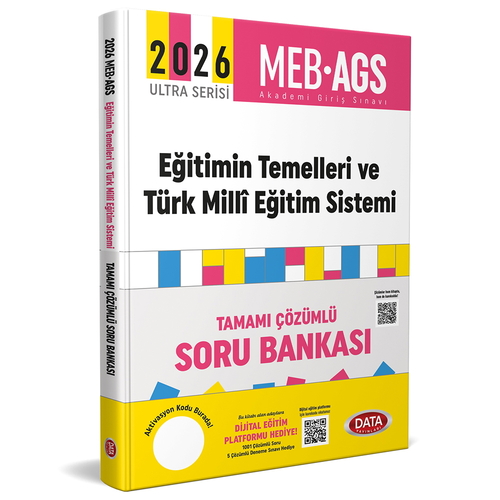 AGS Ultra Serisi Eğitimin Temelleri, Türk Milli Eğitim Sistemi Tamamı Çözümlü Soru Bankası Data Yayınları 2026