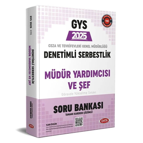 GYS Denetimli Serbestlik, Müdür Yardımcısı ve Şef Soru Bankası Data Yayınları 2025