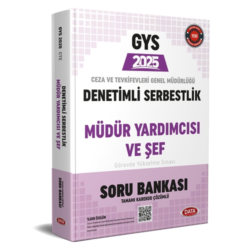 GYS Denetimli Serbestlik, Müdür Yardımcısı ve Şef Soru Bankası Data Yayınları 2025