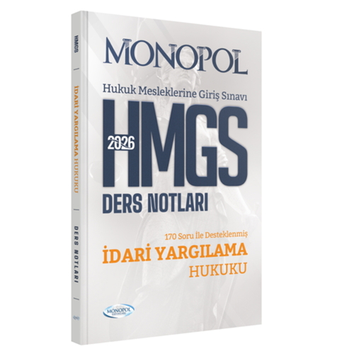 HMGS İdari Yargılama Hukuku Ders Notları Monopol Yayınları 2026