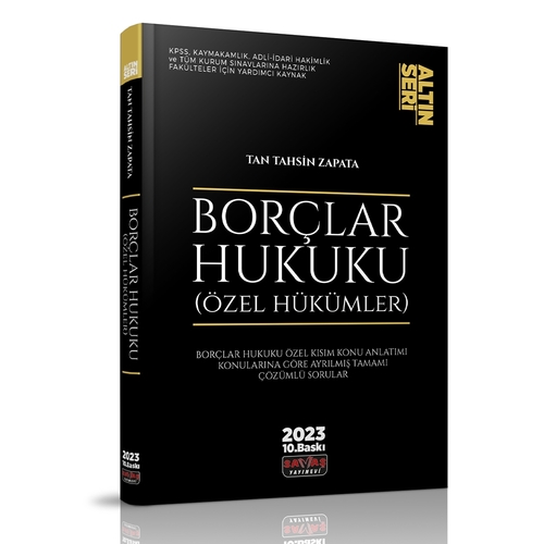 Kelepir Ürün İadesizdir - Borçlar Hukuku Özel Hükümler Altın Seri 2023
