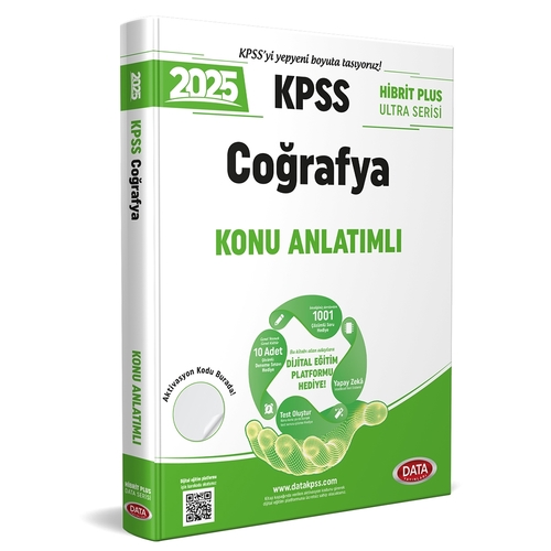 KPSS Hibrit Plus Ultra Serisi Coğrafya Konu Anlatımlı Data Yayınları 2025