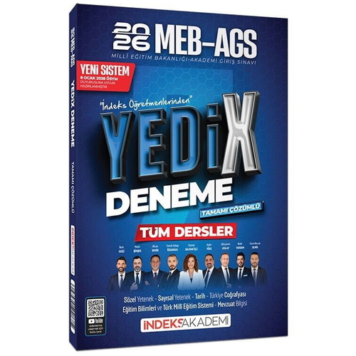 MEB AGS Tüm Dersler YediX 7 Deneme Çözümlü İndeks Akademi Yayınları 2026