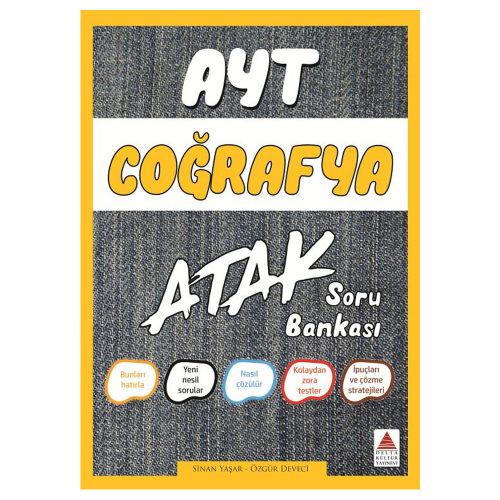 YKS AYT Coğrafya Atak Soru Bankası Delta Kültür Yayınları