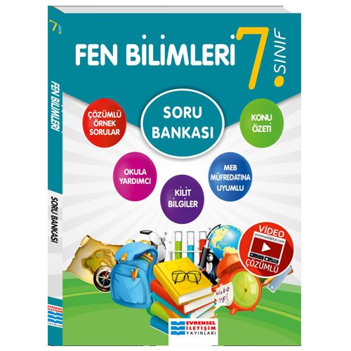 7. Sınıf Fen Bilimleri Video Çözümlü Soru Bankası Evrensel İletişim Yayınları