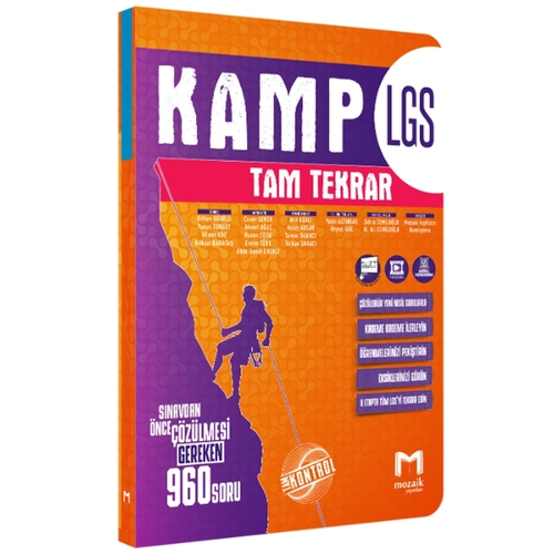 8. Sınıf LGS Kamp Tam Tekrar Mozaik Yayınları
