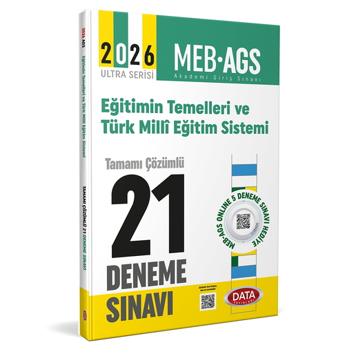AGS Milli Eğitimin Temelleri Türk Milli Eğitim Sistemi Tamamı Çözümlü 21 Deneme Sınavı Data Yayınları 2026